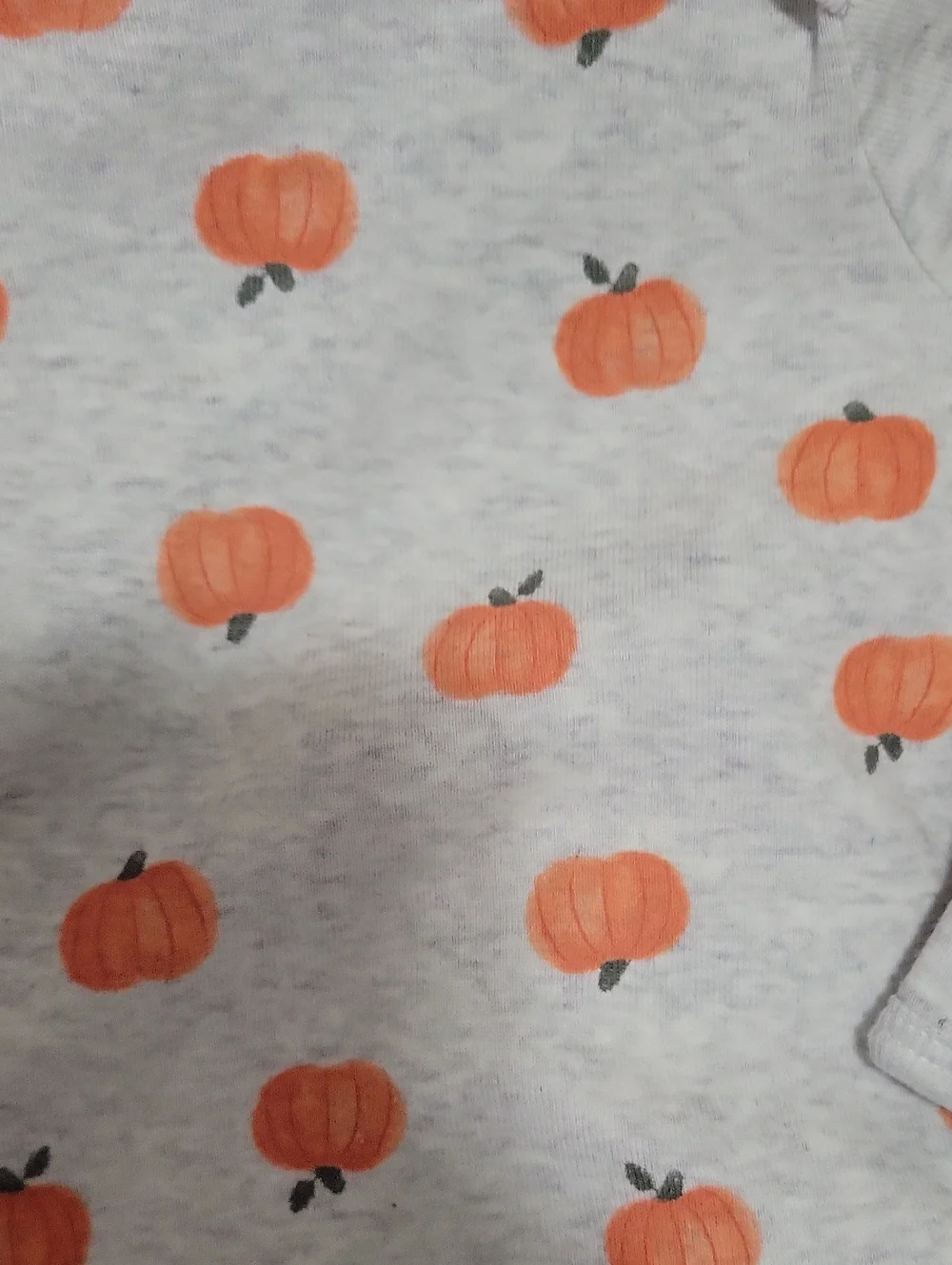 Carter's Pumpkin Print Infant One-Piece Sleepers and Bodysuits Set. 3 months